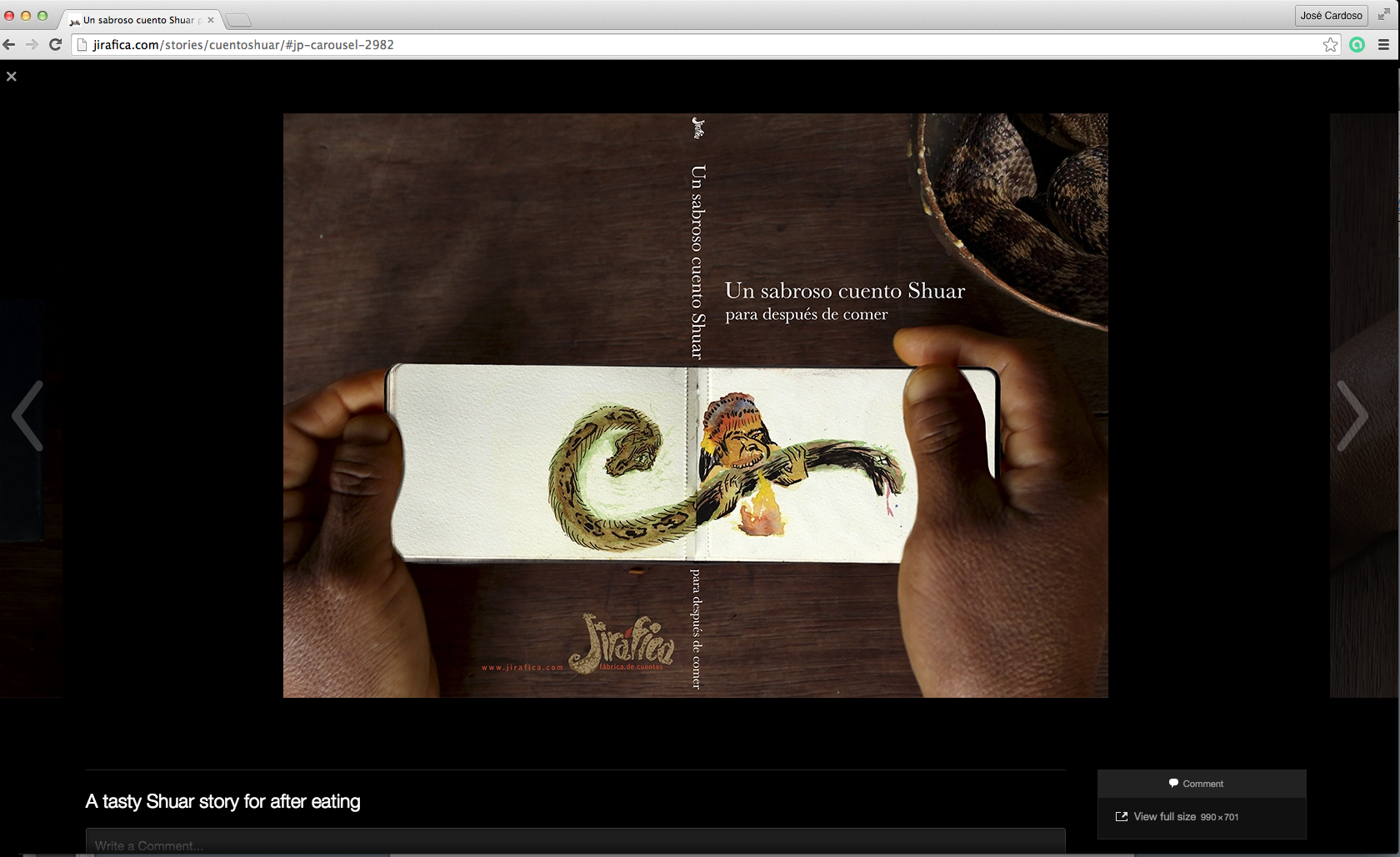 Un sabroso cuento Shuar para después de comer